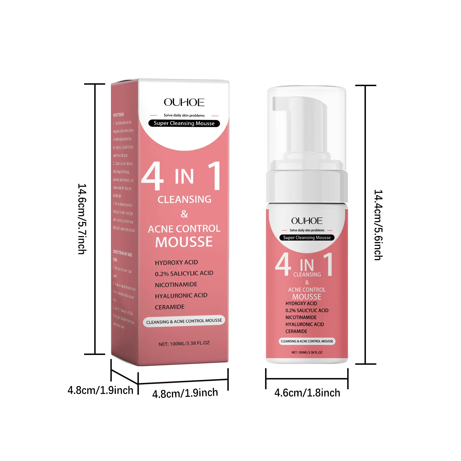 Revitalizing 4-in-1 Korean Organic Cleansing Mousse - Image 3