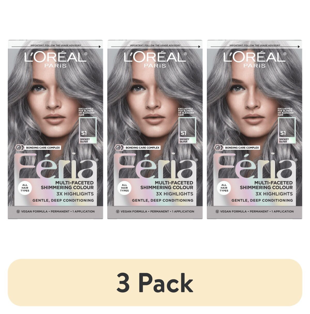 Dark Grey R57 L'Oreal Paris Feria Shimmering Permanent Hair Color, R57 Cherry Crush ...