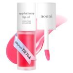 NOONI Korean Lip Oil - Applecherry | Long-Lasting, Moisturizing, Plumping, Revitalizing for Dry Lips, Waterproof, No Peel Off, Hydrating, Stocking Stuffers, Trendy Stuff, 0.12 FL Oz