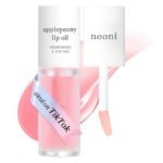 NOONI Korean Lip Oil - Applepeony | Long-Lasting, Moisturizing, Plumping, Revitalizing for Dry Lips, Waterproof, No Peel Off, Hydrating, Stocking Stuffers, Cute Stuff, 0.12 FL Oz