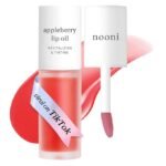 NOONI Korean Lip Oil - Appleberry | Long-Lasting, Moisturizing, Plumping, Revitalizing for Dry Lips, Waterproof, No Peel Off, Hydrating, Nourishing Crystal Clear, Stocking Stuffers, 0.12 FL Oz