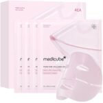 medicube Jelly Gel Mask with Salmon DNA PDRN Pink Collagen | Overnight Face Mask for Glass Glow Skin | Elasticity, Hydrating, Firming and Moisturizing | Korean Skincare, 28g x 4ea