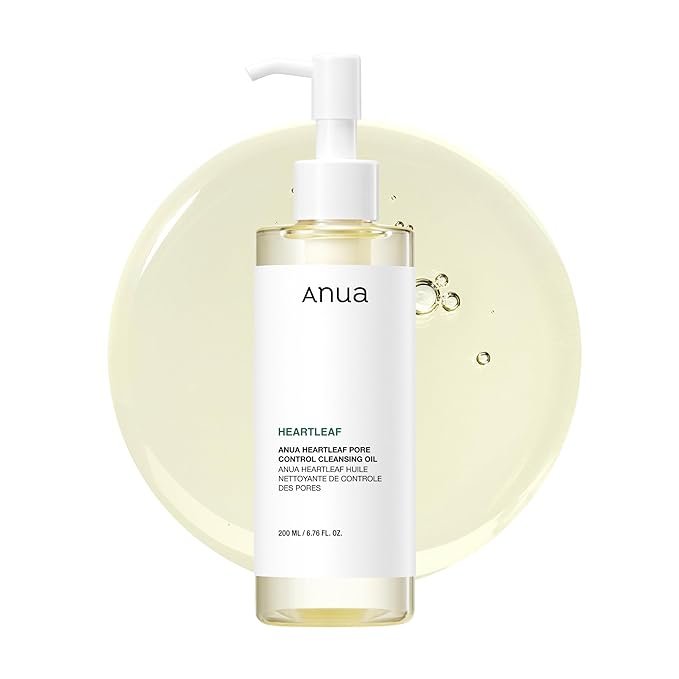 Anua Heartleaf Pore Control Cleansing Oil, Oil Cleanser for Face, Makeup Blackhead Remover, Korean Skin Care 6.76 fl oz(200ml) (original)