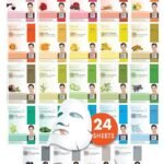 DERMAL 24 Combo Pack Made in Korea Facial Mask – 20+ Years of K-Beauty Experience, Premium Quality Korean Sheet Masks for Daily Skincare Routine